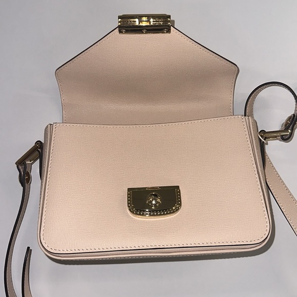 🔥🔥🔥Authentic Longchamp Le Pliage Heritage Blush Pink Leather Crossbody Bag - Picture 13 of 16